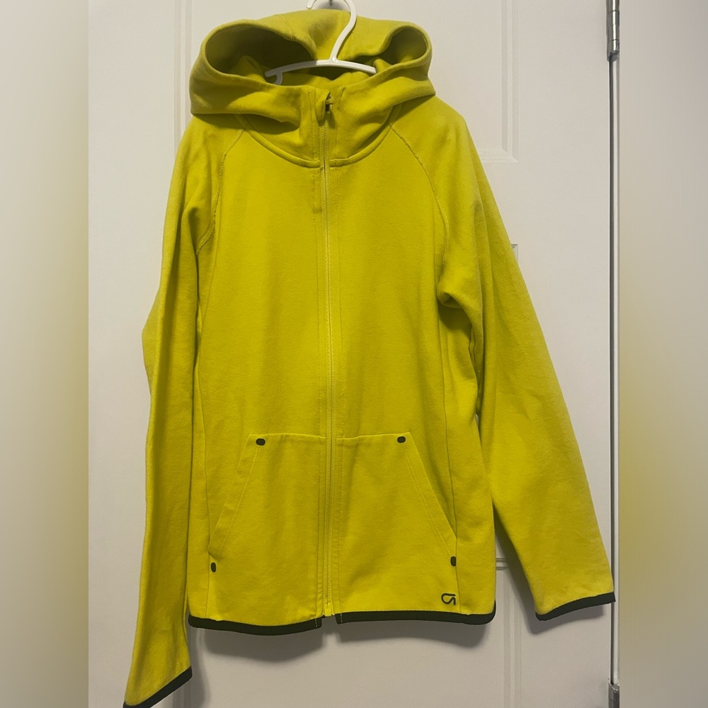 GAP Fit Bright Yellow Activewear Zip Hoodie for Kids Size Large 11-12y - Picture 8 of 10